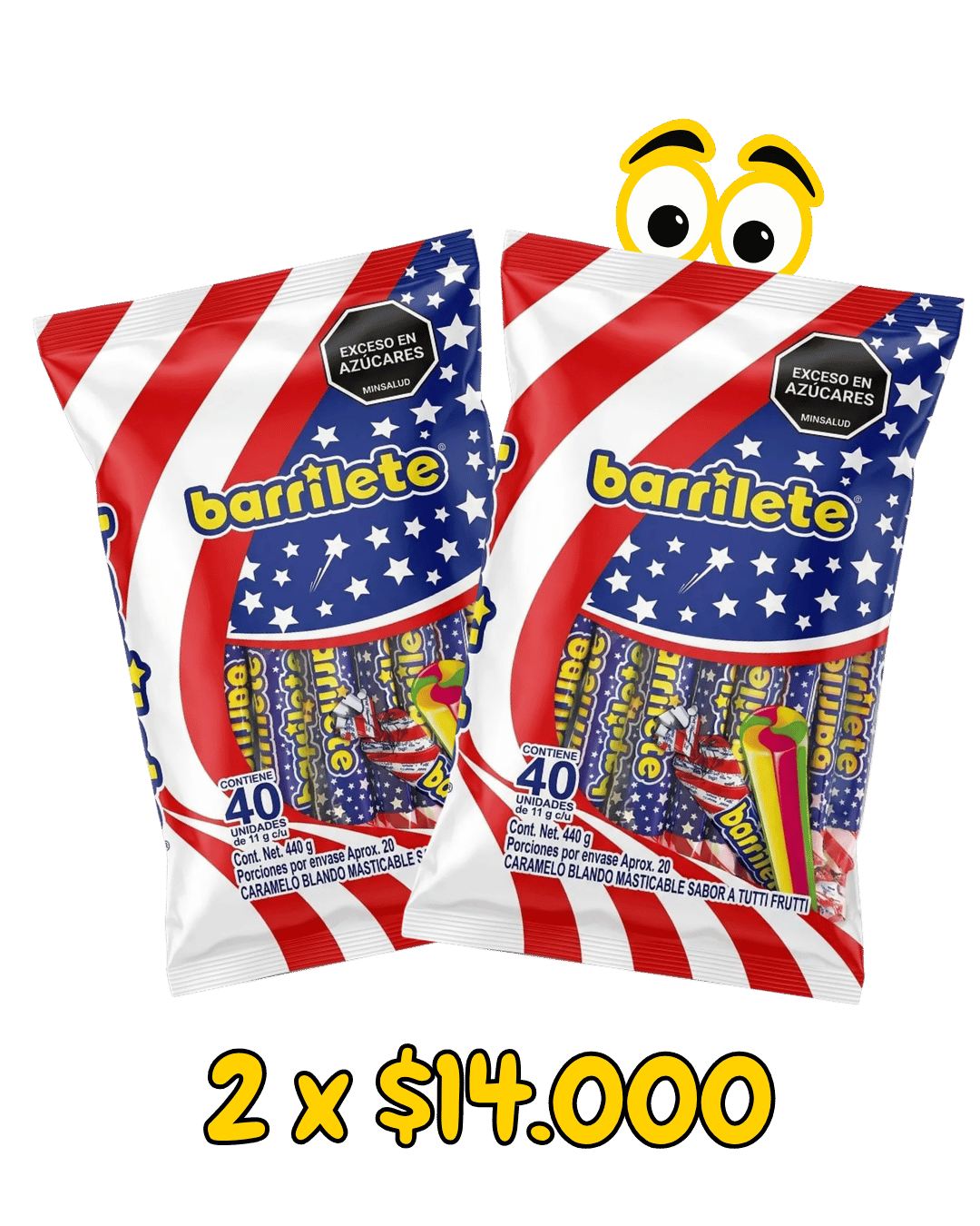 PROMO BARRILETE*40 2X14