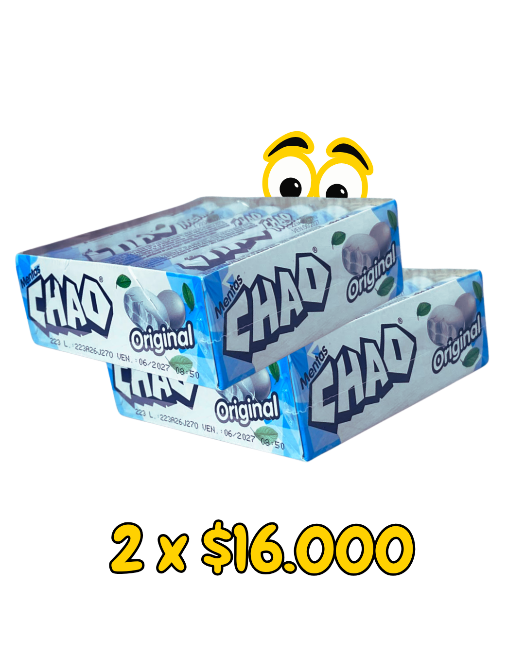 COMBO CHAO MENTA ORIGINAL 2X 16 MIL