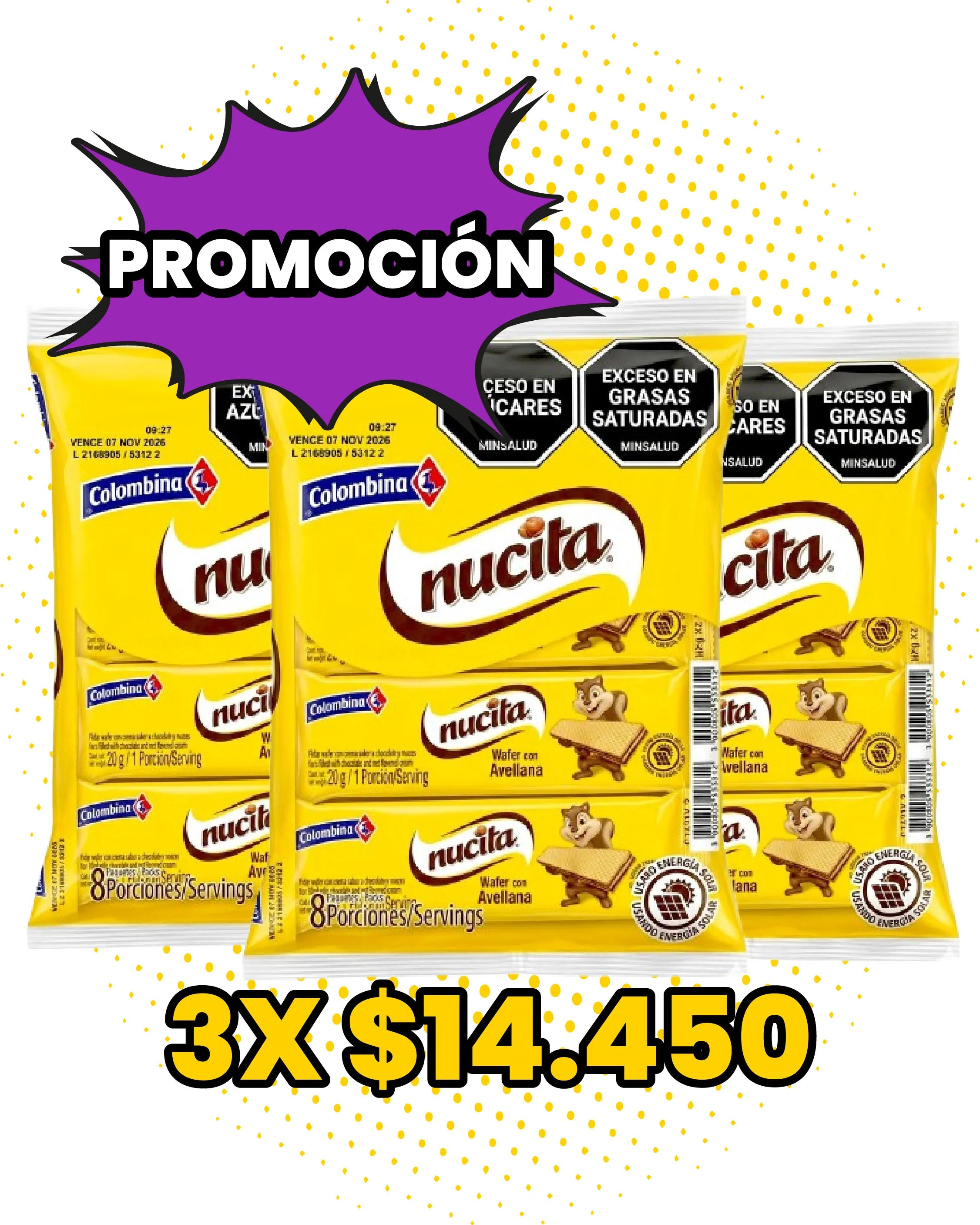 COMBO WAFER NUCITA 3 X 14.450