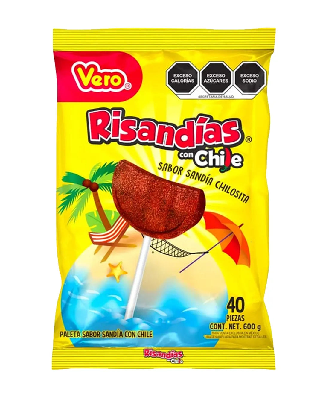 VERO RISANDIAS CON CHILE *40 PIEZAS