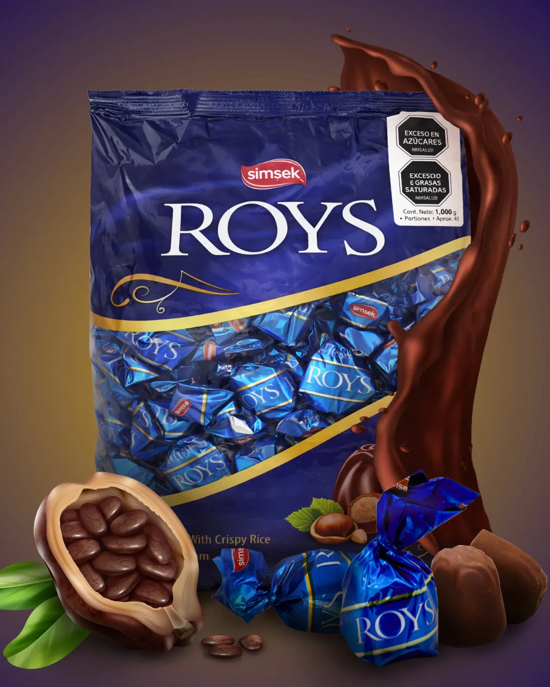 CHOCOLATE ROYS AVELLANA 1KL