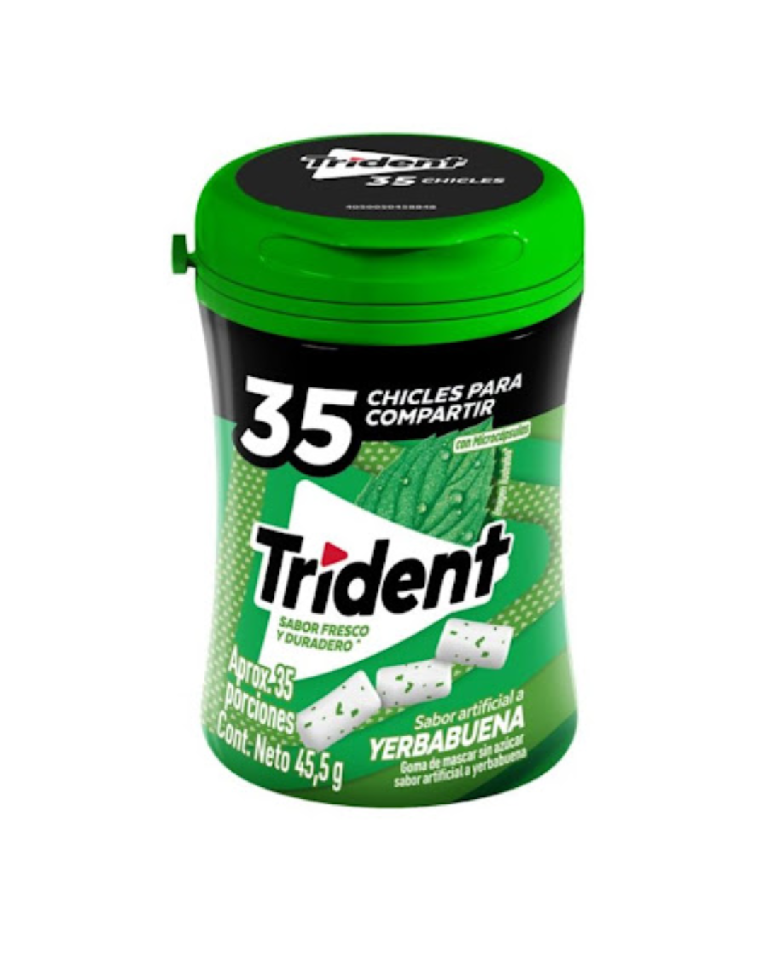 TRIDENT BOTELLA YERBABUENA