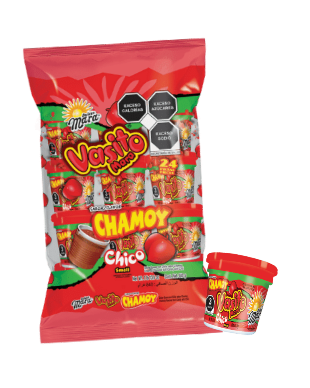 VASITO MARA CHAMOY *24 UNDS