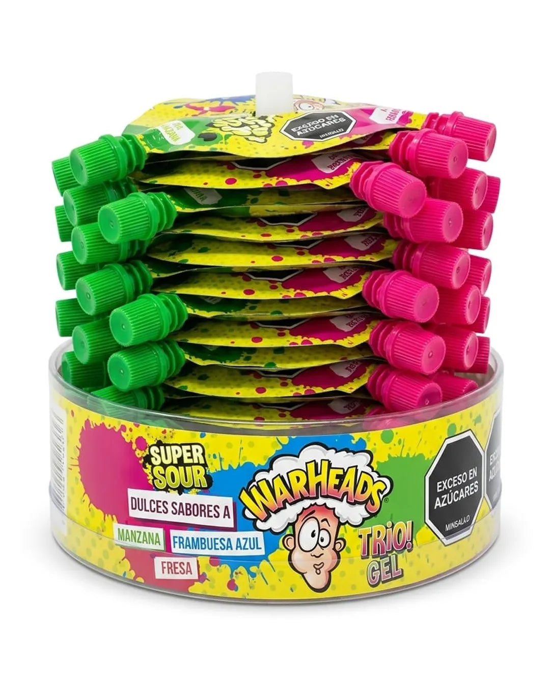 WARHEADS SUPER SOUR TRIO GEL DP*24
