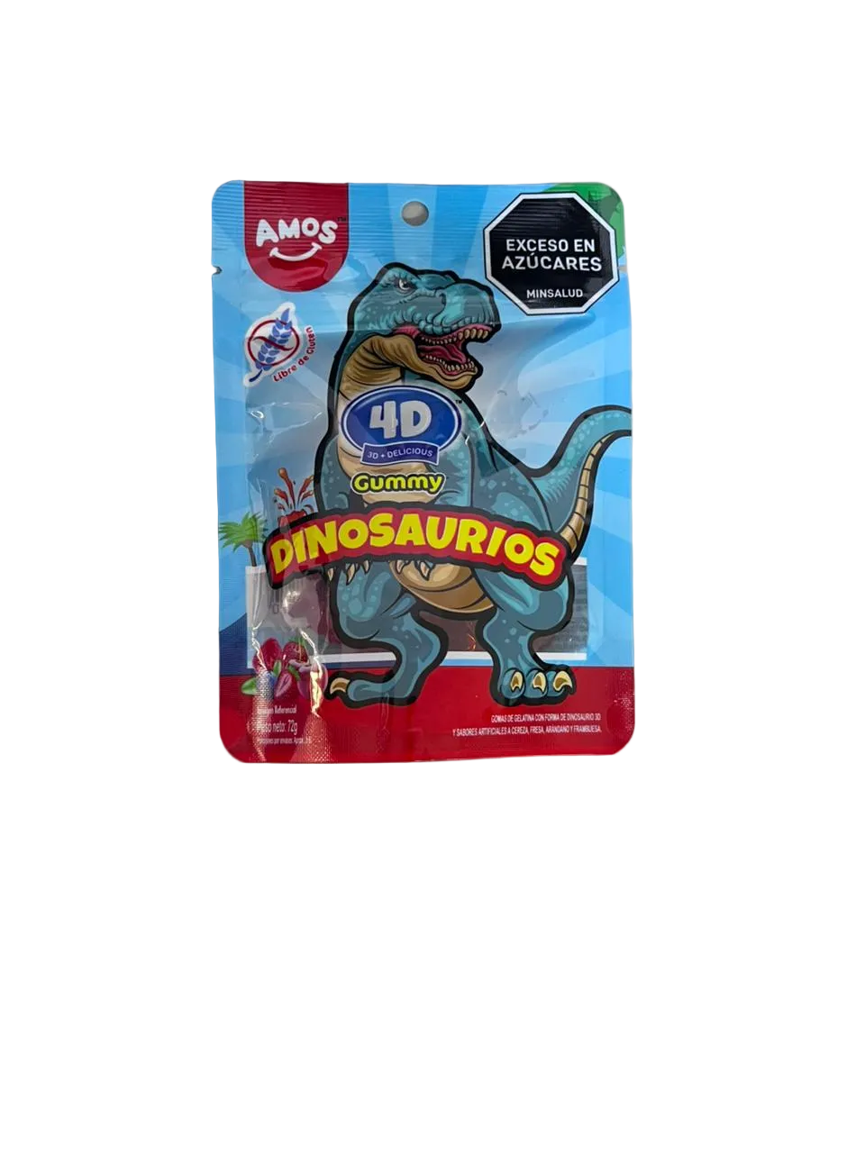 DINOSAURIOS GUMMY 4D 72GR