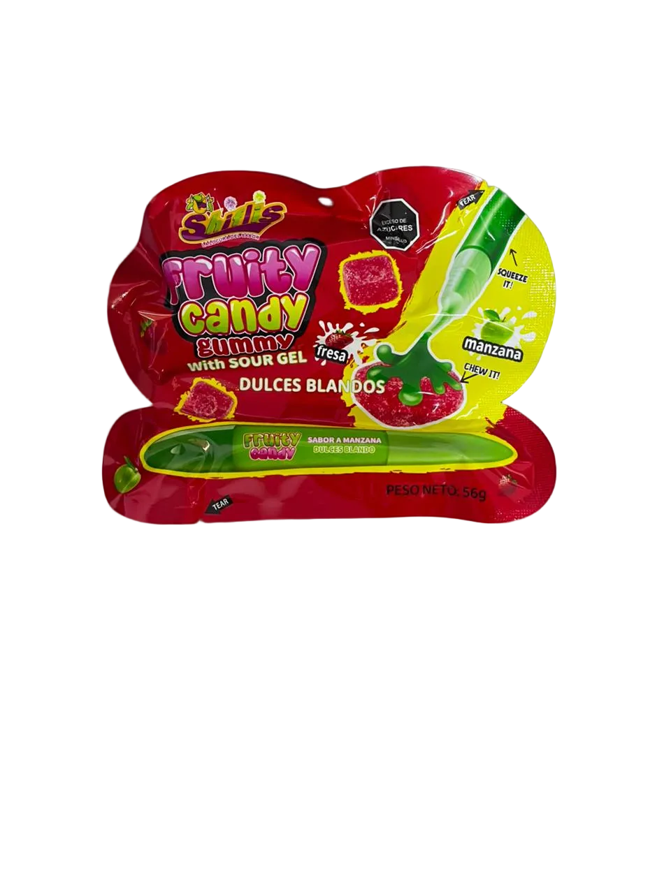 FRUIT CANDY GUMMY WITH SOUR GEL 56GR