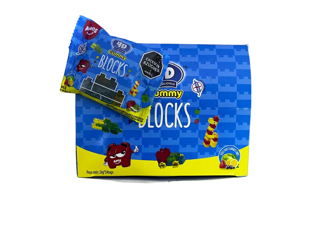GUMMY BLOCKS 4D 24GR DP*24 UNIDADES