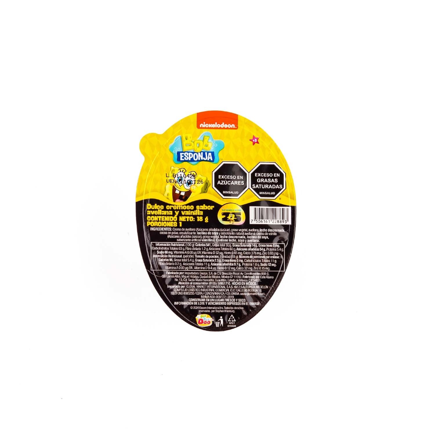 BLISTER BOB ESPONJA 18GR