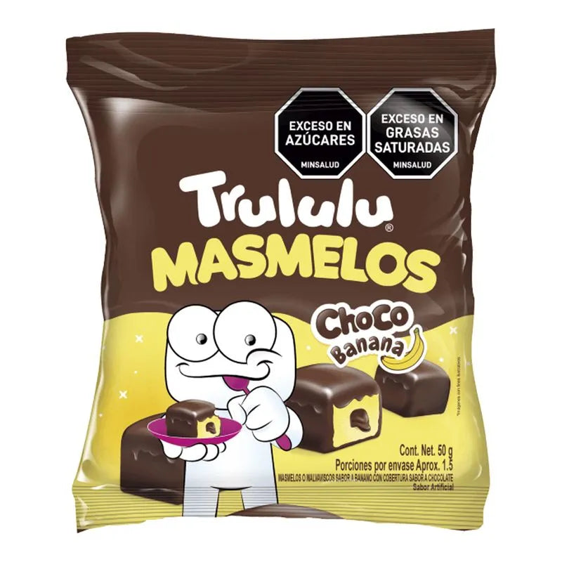 TRULULU MASMELOS CHOCO BANANA 50GR