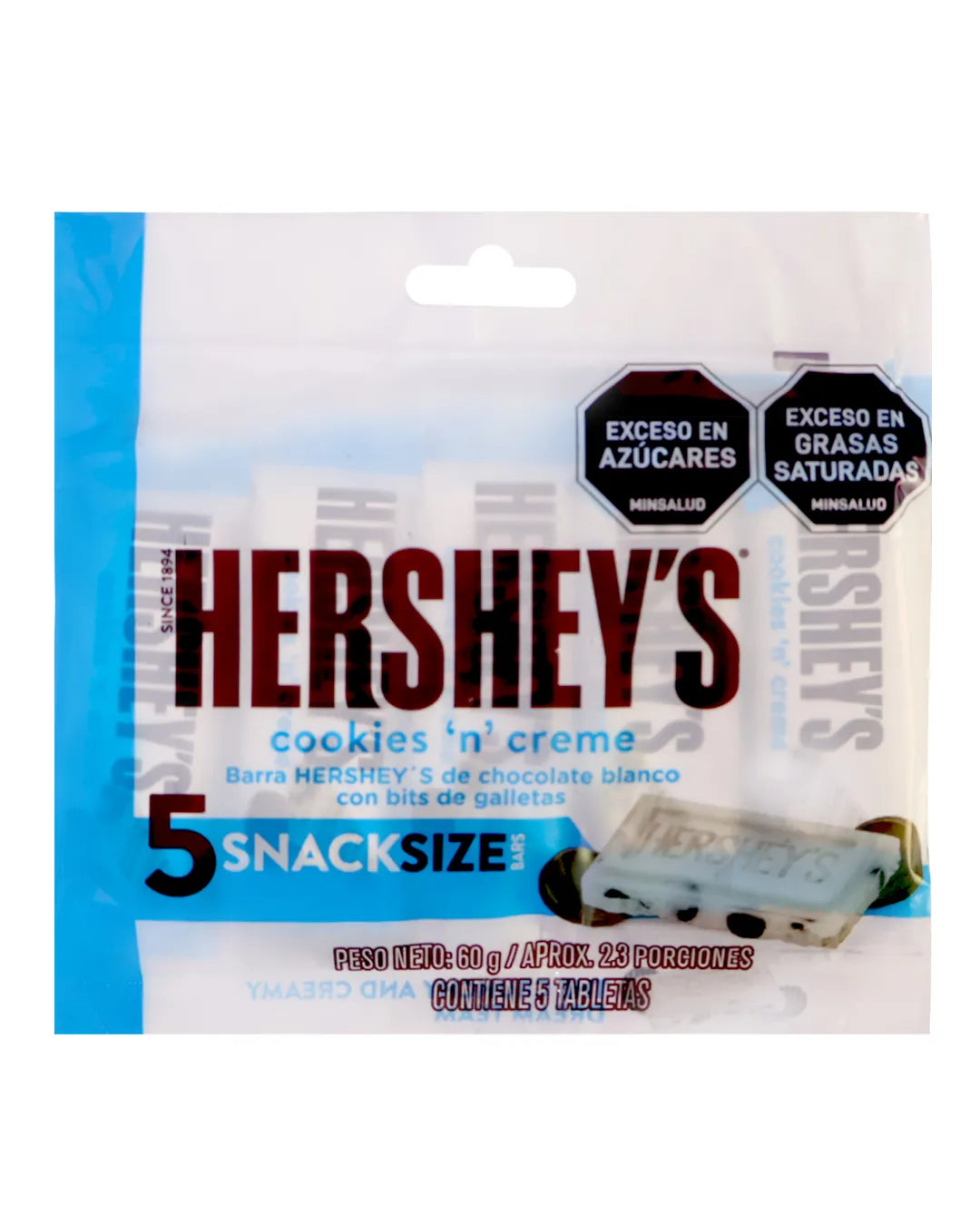 HERSHEY COOKIES N CREME SNACK SIZE DP*5