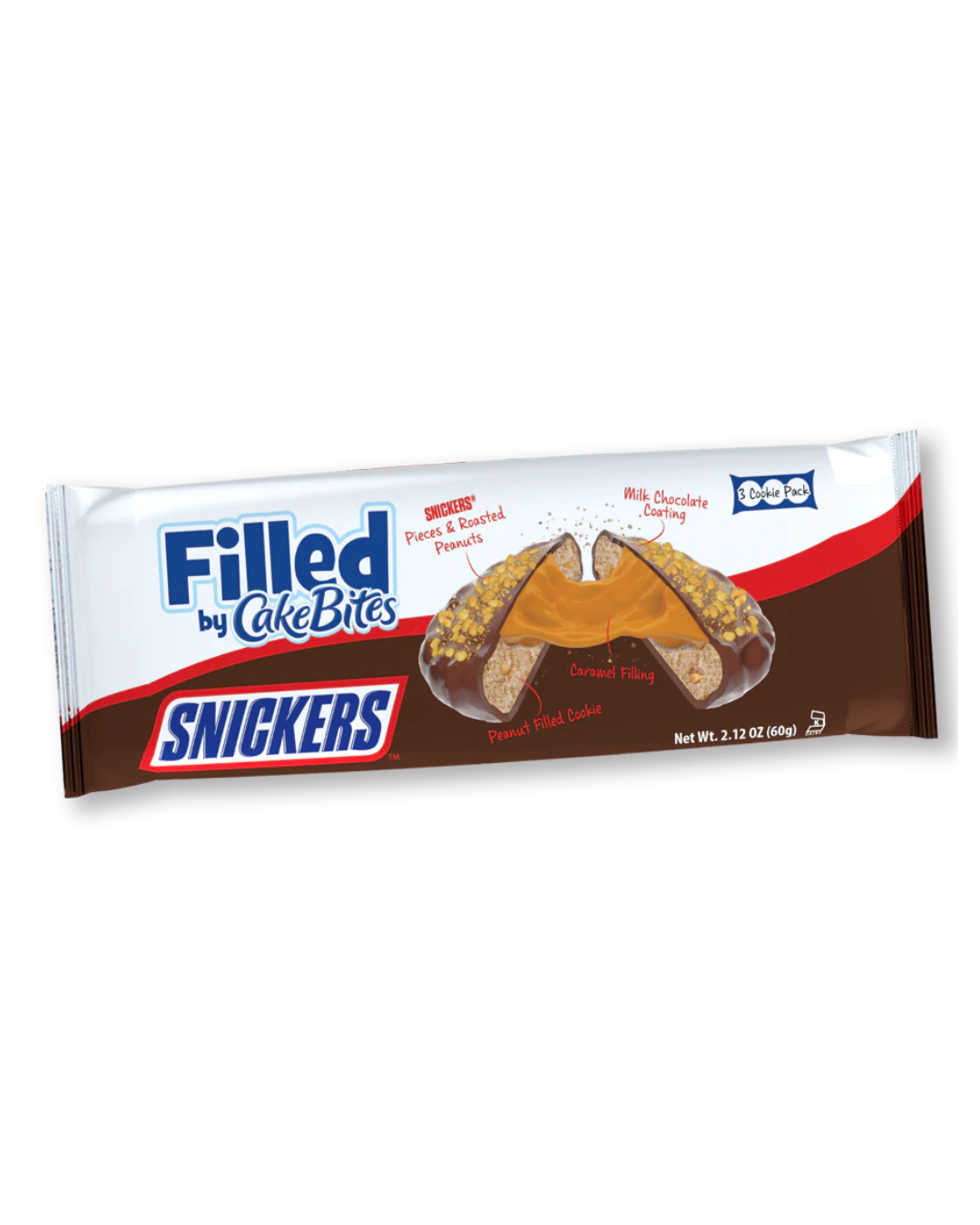 SNICKERS FILLED BY CAKEBITES 60GR